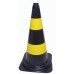 Cone de Sinalização PVC 50cm Amarelo/Preto