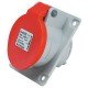 Tomada Industrial Embutir 3P + T 16A Vermelha Steck