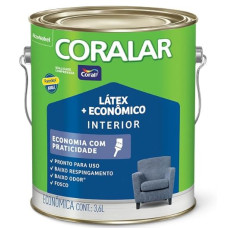 Tinta Coralar Latex Acrílico  Branco 3,6gl
