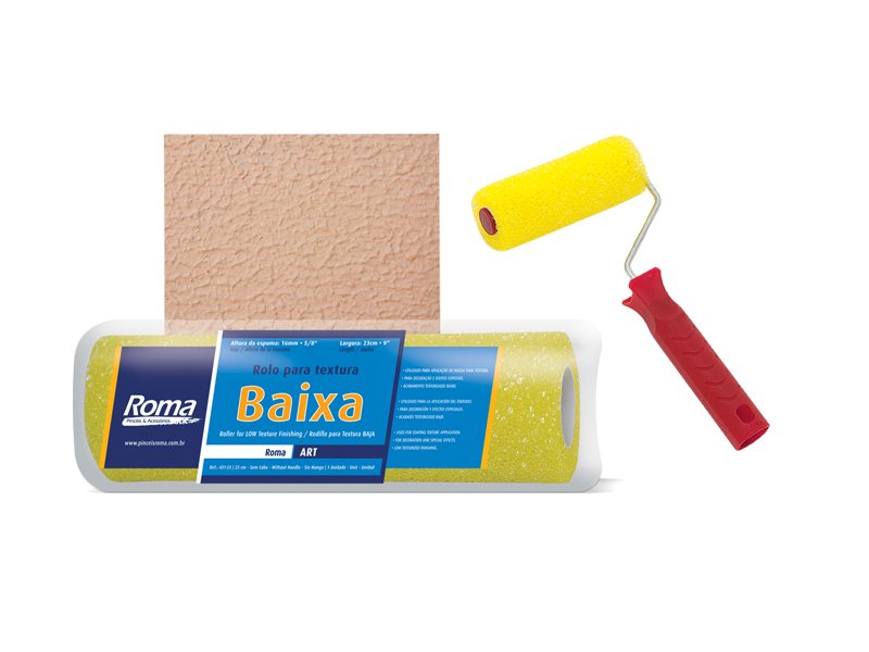 Rolo de Textura Baixa Roma 15cm