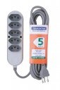 Extensão Elétrica 5 Tomadas 2P + T 10A 5m Tramontina