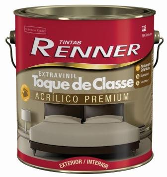 Extravinil Acrílico Toque de Classe Acetinado 3,6l Branco Ref. 1401 Renner