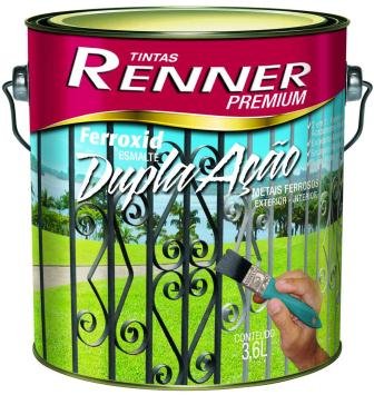 Ferroxid Esmalte Dupla Ação 900ML Cinza Ref. 22 Renner