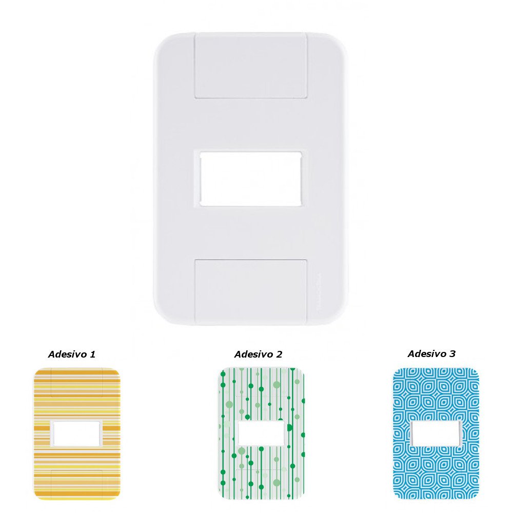 Placa Tablet 4 X 2 1 Posto Horizontal Tramontina