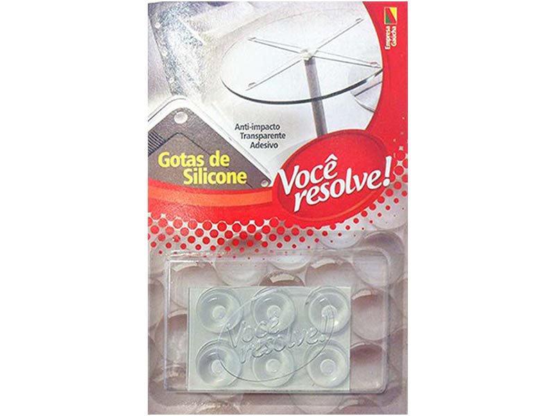 Gotas de Silicone Transparente 22.3 x 10.1 Ref 2212 Você Resolve