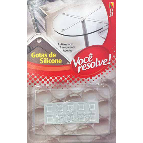 Gotas de Silicone Transparente 12.7 x 3.1 Ref 2214 Você Resolve