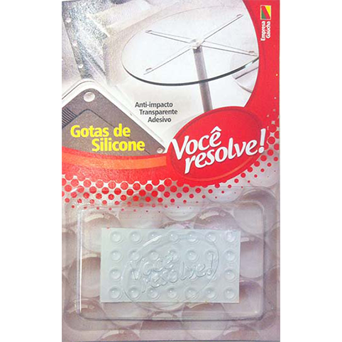 Gotas de Silicone Transparente 17.9 x 2.5 Ref 2213 Você Resolve