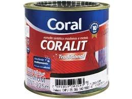 Coralit Esmalte Fosco 900ml Preto - Imagem 2