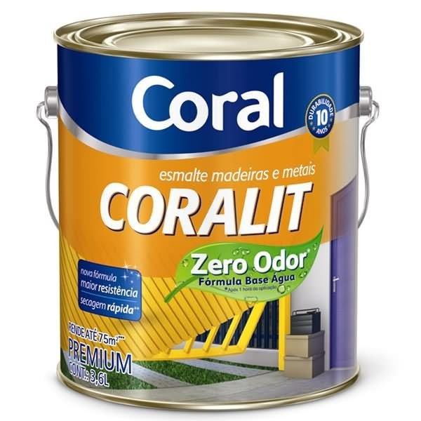 Coralit Total Base Água Esmalte Alto Brilho 3,6 litros