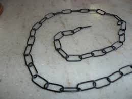 Corrente para Lustre Preta 1 Metro Marcai