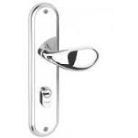 Fechadura Haga Novara Cromo Fosco Externa Bola Fixa