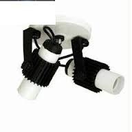 Spot para 2 Lâmpadas Aletado Branco