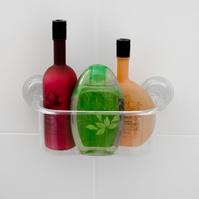 Porta Objetos com Ventosa Astra Transparente