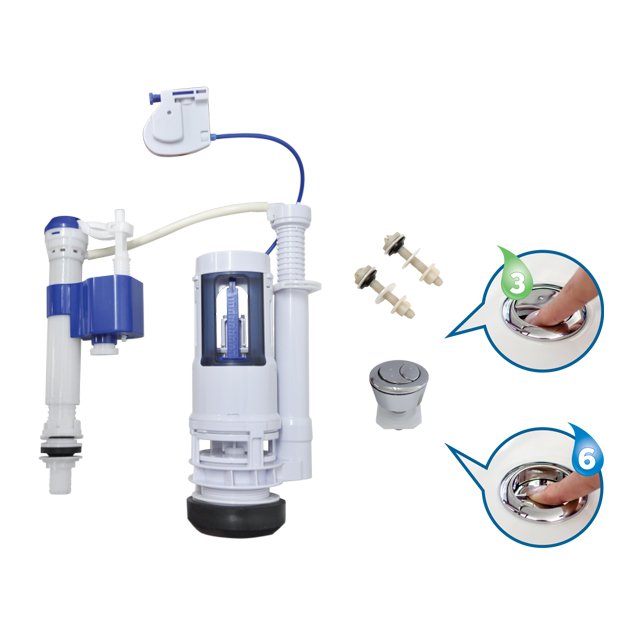 Kit Astra Conjunto Universal Duplo Acionamento Superior para Caixa Acoplada MDU/R