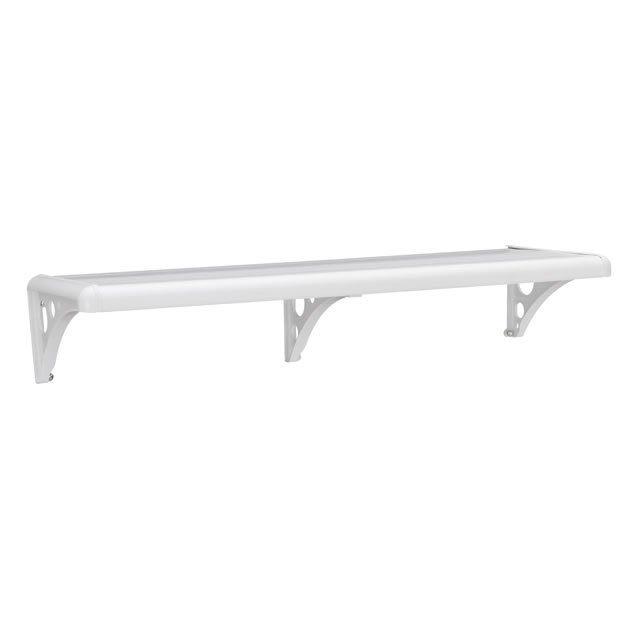 Prateleira Plástica Astra Branca com Suportes 80cm