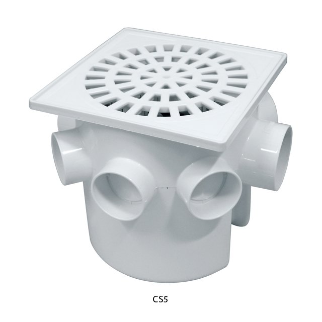 Caixa Sifonada Quadrada 150mm Saída 50mm Modelo CS5 Astra