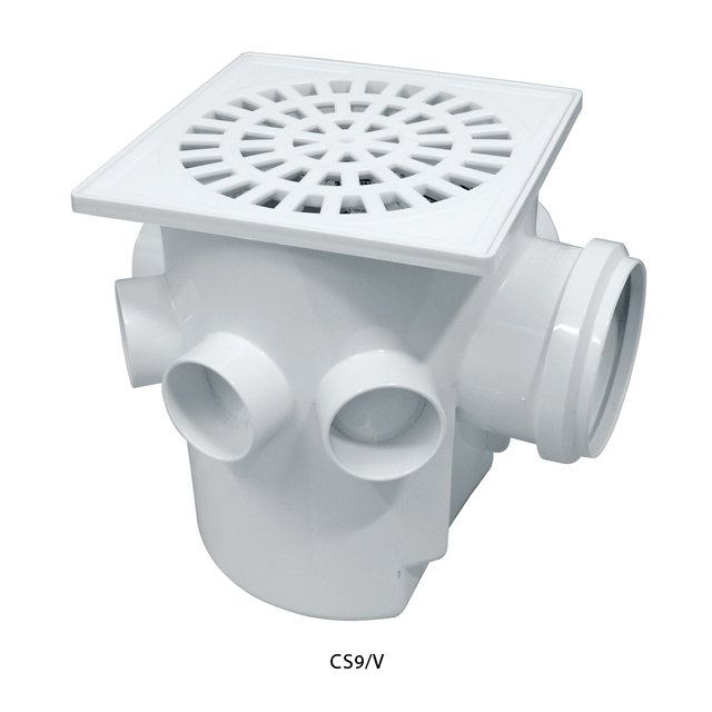 Caixa Sifonada Quadrada 150mm Saída 75mm Modelo CS9 Astra