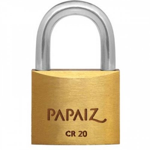 Cadeado Cromado em Latão 20mm Cr20  -  Papaiz