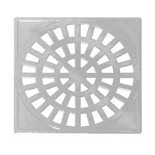 Grelha Plástica Quadrada Branca 10cm Astra