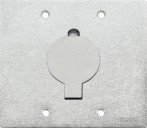 Tampa para Caixa de Piso 4 x 4 Cromado Unha Simples Tramontina