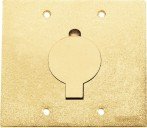 Tampa para Caixa de Piso 4 x 4 Dourado Unha Simples Tramontina