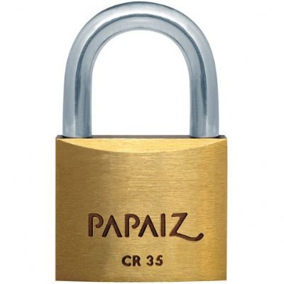 Cadeado Cromado em Latão 35mm Cr35 - Papaiz