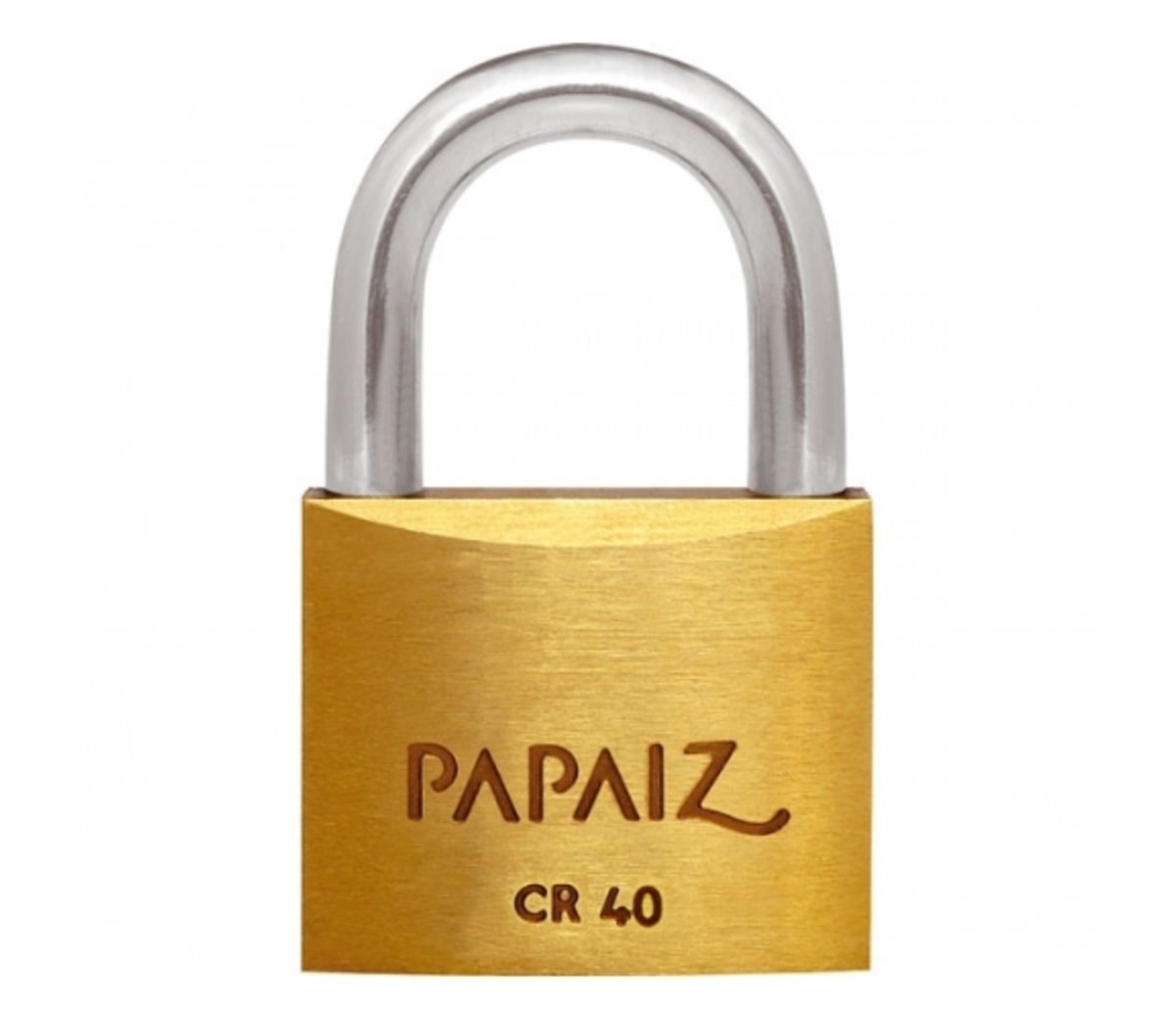 Cadeado Cromado em Latão 40mm Cr40 - Papaiz