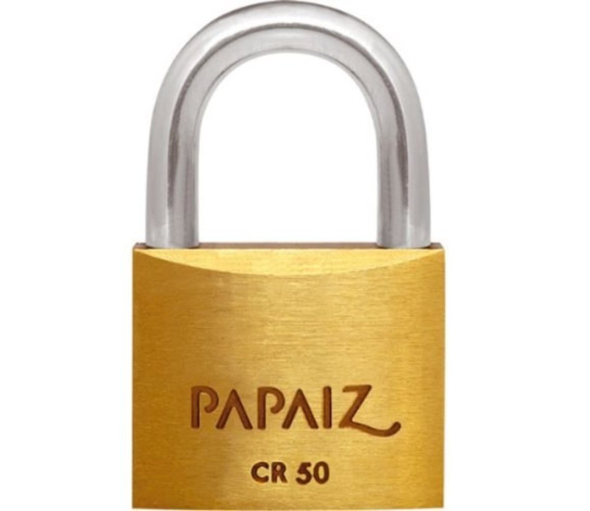 Cadeado Cromado em Latão 50mm Cr50 - Papaiz