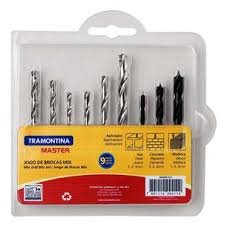 Jogo de Brocas Mix 9 Peças Tramontina