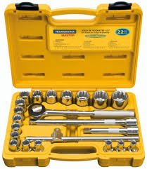 Jogo de Soquetes e Acessórios 22 Peças Tramontina