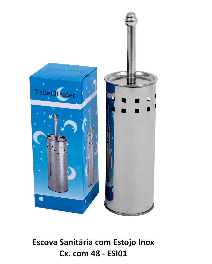 Escova Sanitária com Suporte em Inox