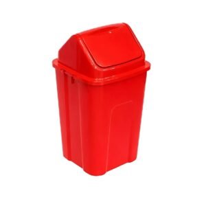 Lixeira Japi Basculante Coleta Seletiva 60L Vermelha(Plásticos)