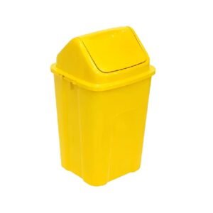 Lixeira Basculante Coleta Seletiva 60L Amarela(Metais)