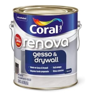 Direto no Gesso Acrílico Fosco 3,6 litros Branco Coral
