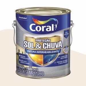 Sol e Chuva Tinta Impermeabilizante Branca 3,6L Coral