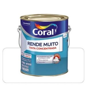 Rende Muito Acrílico Fosco 3,6 litros Coral Branca