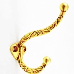 Cabide Arabesco Duplo Dourado