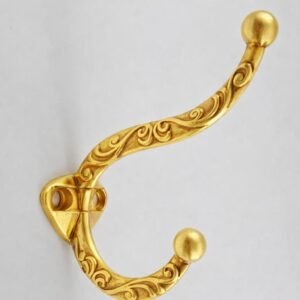 Cabide Arabesco Duplo Dourado