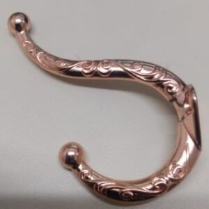 Cabide Arabesco Duplo Cobre Velho