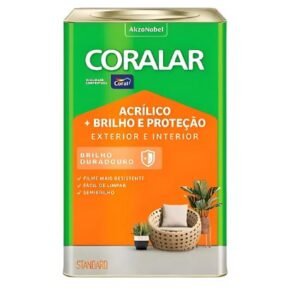 Coralar Brilho e Proteção Acrílico Semibrilho Coral Branca18L