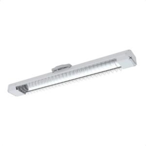 Luminária Aletada Calha com 02 Lampadas LED de 18W 6000k