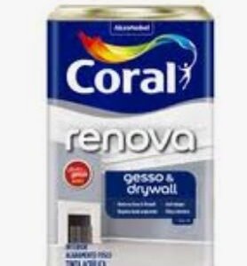 Renova Gesso Acrílico Fosco 18 litros Branco Coral