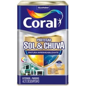 Sol e Chuva Acrílico Impermeabilizante br 18L Coral