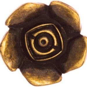 Puxador Rosas Ouro Velho