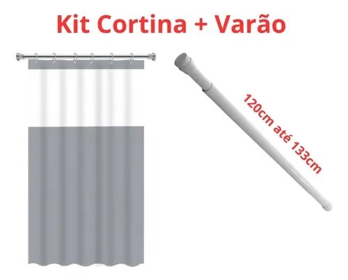 Cano de Cortina de Box Universal 120 x 133